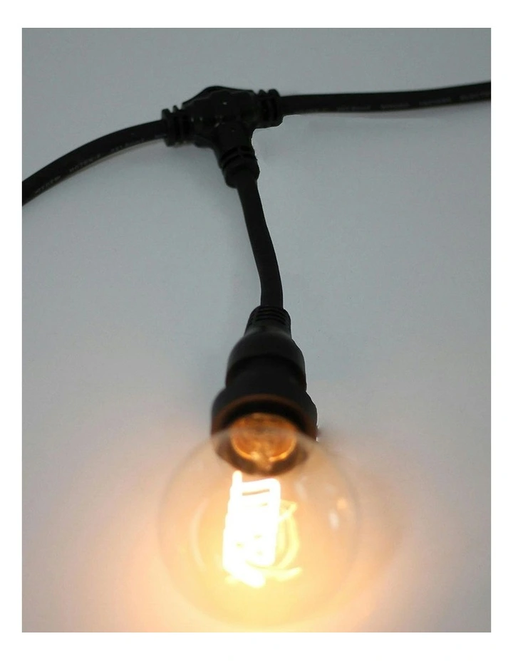 Outdoor Hanging Festoon Belt String Light in Black image 4