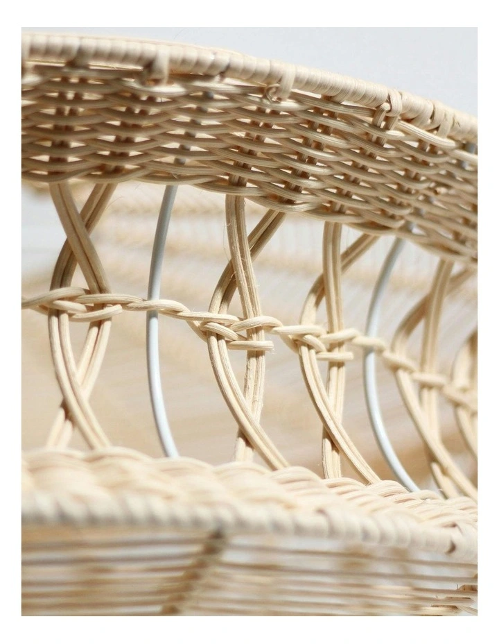 Parametric Rattan Pendant Light in Beige image 3