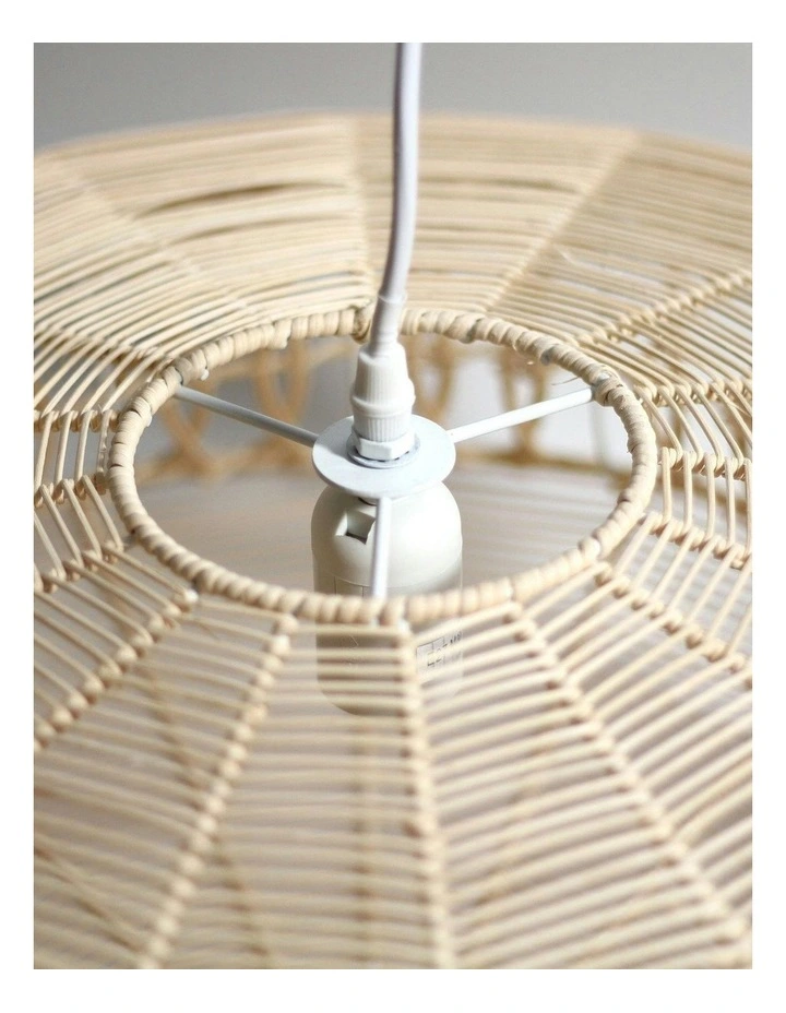 Parametric Rattan Pendant Light in Beige image 4
