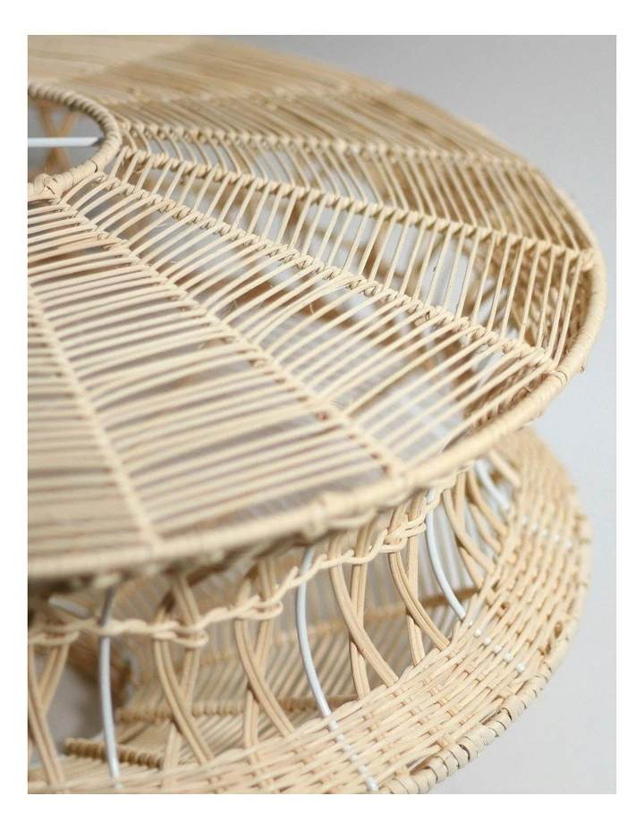 Parametric Rattan Pendant Light in Beige image 5
