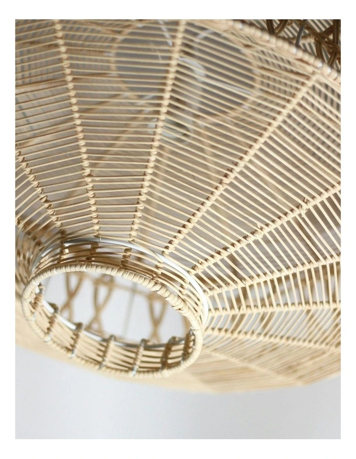 Parametric Rattan Pendant Light in Beige image 6