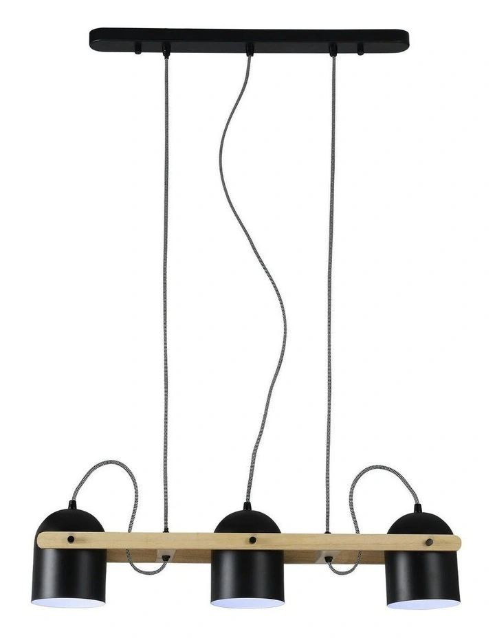Pivota 3 Pendant Lignt in Black image 1