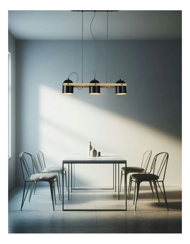 Pivota 3 Pendant Lignt in Black image 3