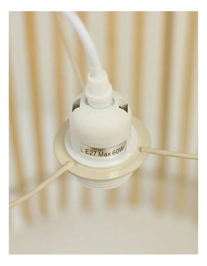 Bree Bamboo Pendant Light in Beige image 2