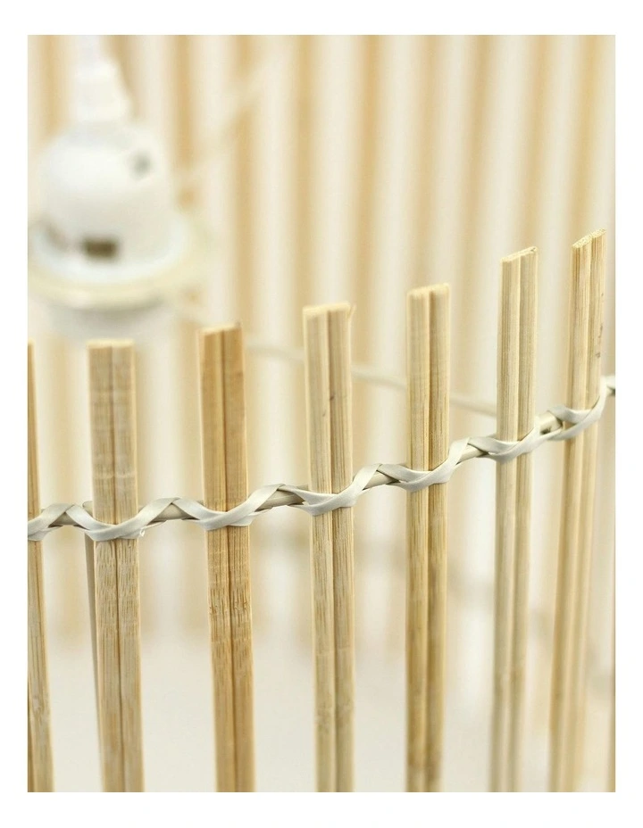 Bree Bamboo Pendant Light in Beige image 3