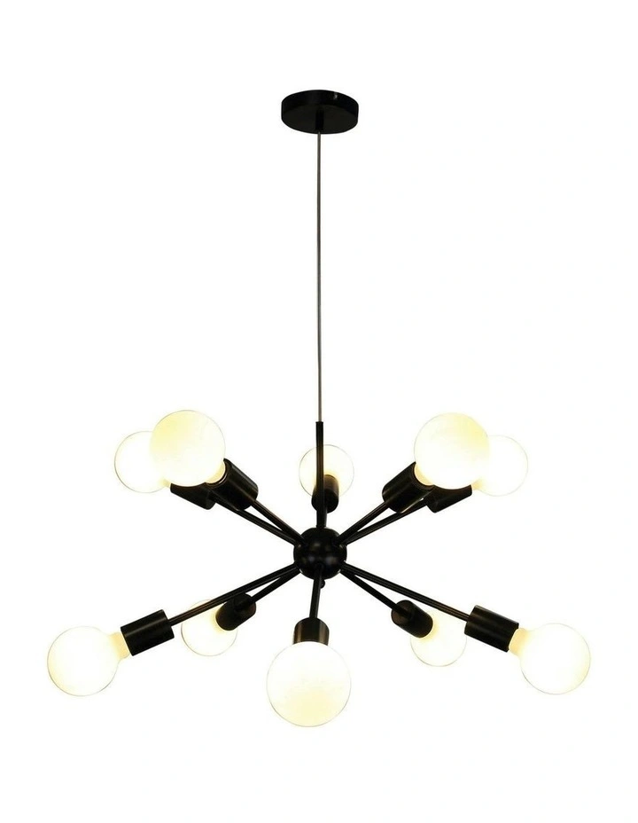 Sputnik Groovy Satellite Pendant Light in Black image 2