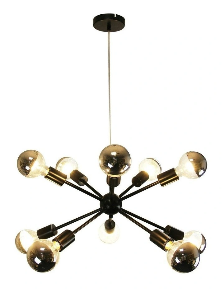 Sputnik Groovy Satellite Pendant Light in Black image 3