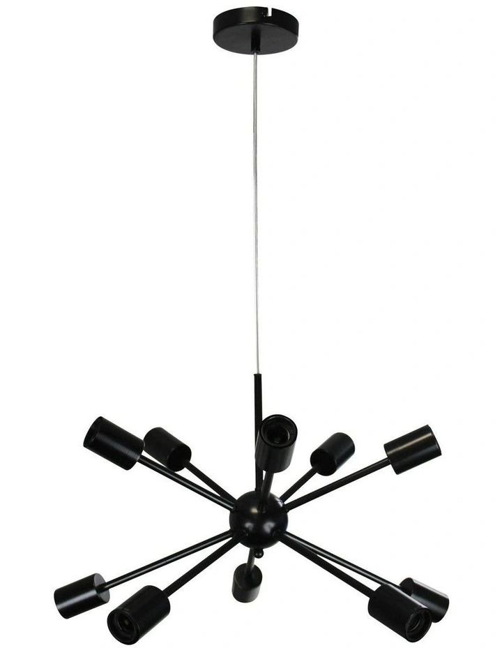 Sputnik Groovy Satellite Pendant Light in Black image 4