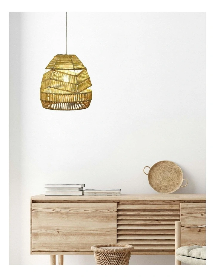 Kupang String Shade 30cm in Natural image 3
