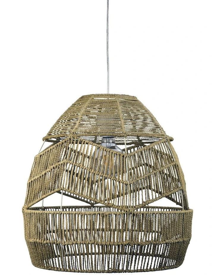 Kupang Natural String Shade Lighting 45cm in Brown image 1