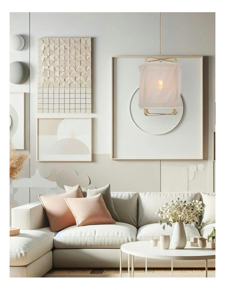 Bohan Pendant Light Small in Beige image 5
