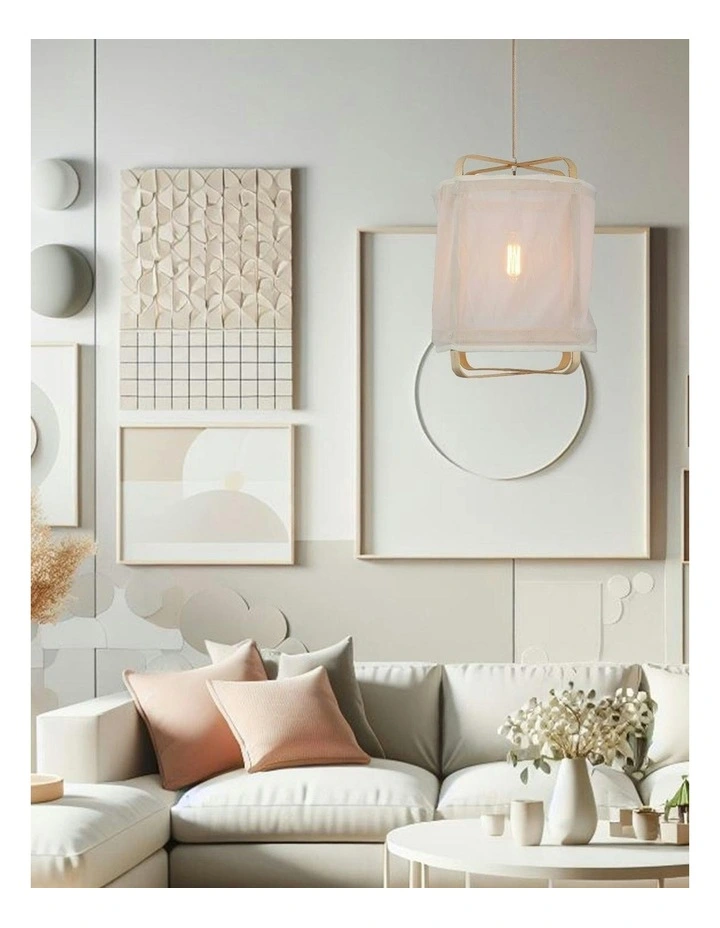 Bohan Pendant Light Large in Beige image 2