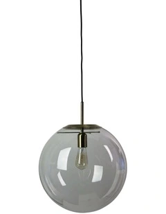 Newton Contemporary Glass Pendant Light 40cm in Clear