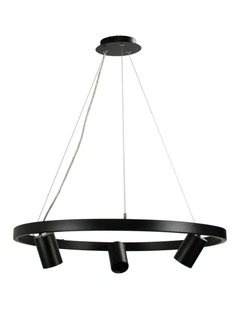 Pano 3 Light Pendant in Black