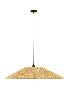 Raffia Large Pendant Light in Beige