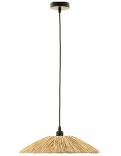 Raffia Small Pendant Light in Beige