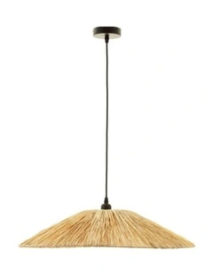 Raffia Medium Pendant Light in Beige