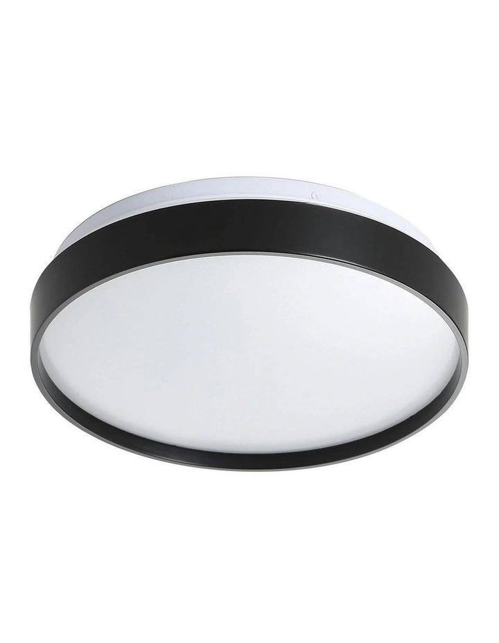 Tri-Colour Led Ceiling Light 33cm in Black image 1