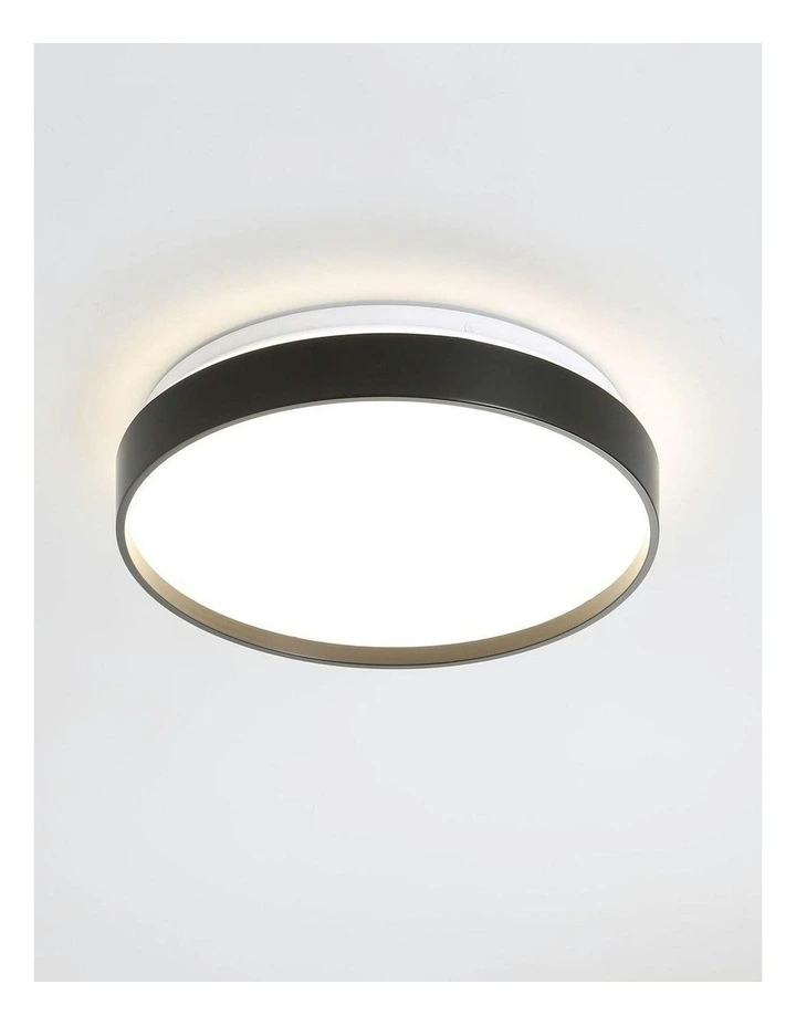Tri-Colour Led Ceiling Light 33cm in Black image 2