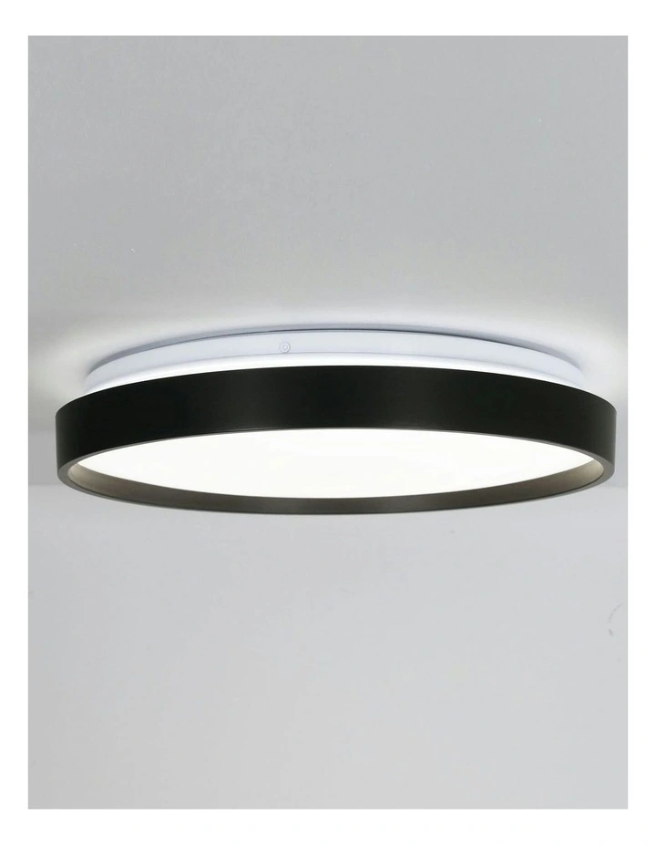 Tri-Colour Led Ceiling Light 33cm in Black image 3