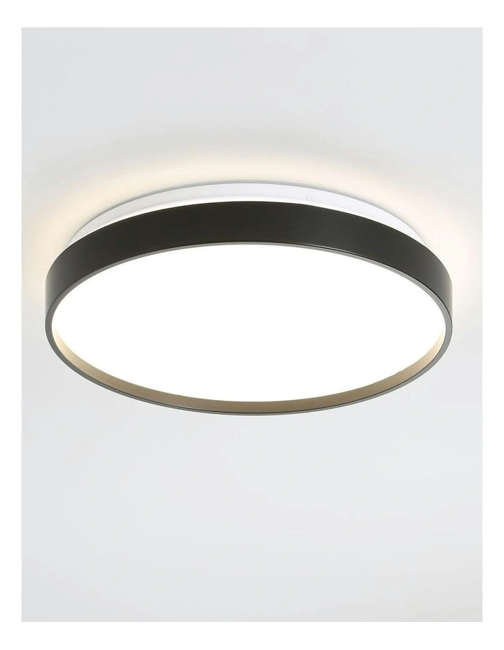 Tri-Colour Led Ceiling Light 38cm in Black image 2