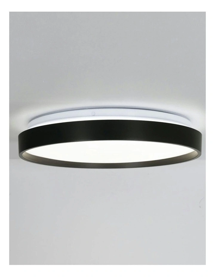 Tri-Colour Led Ceiling Light 38cm in Black image 3