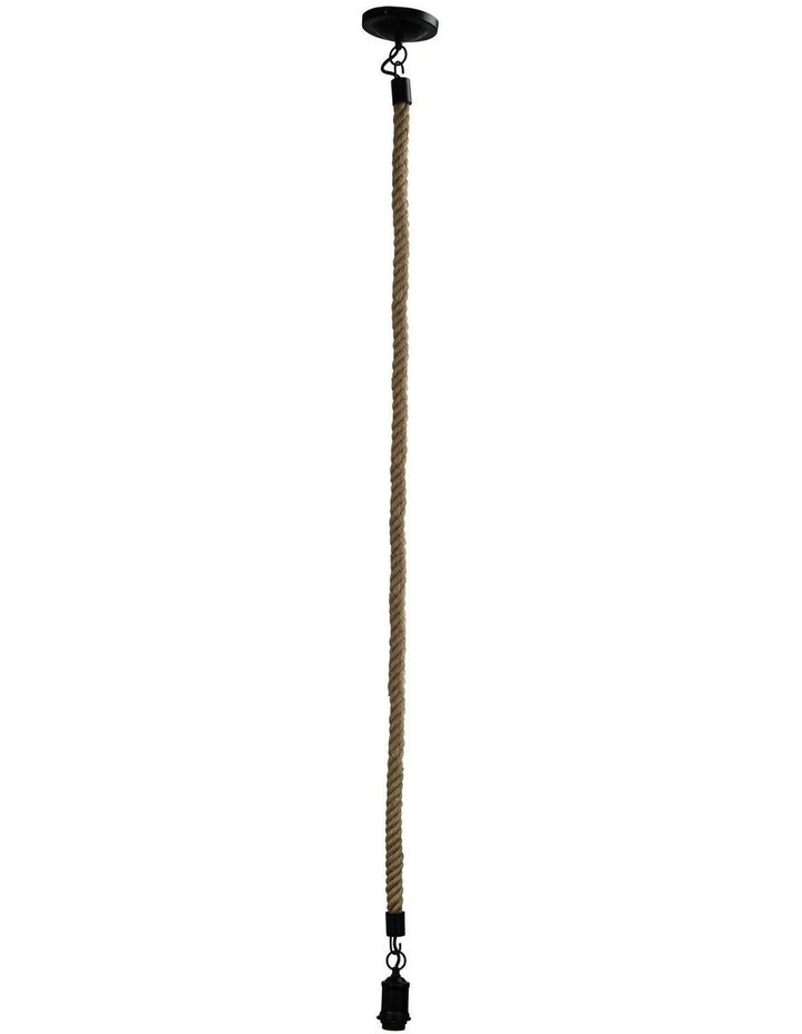 Rope Pendant Light 2m in Brown image 1