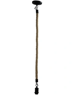 Rope Pendant Light 1.2m in Black