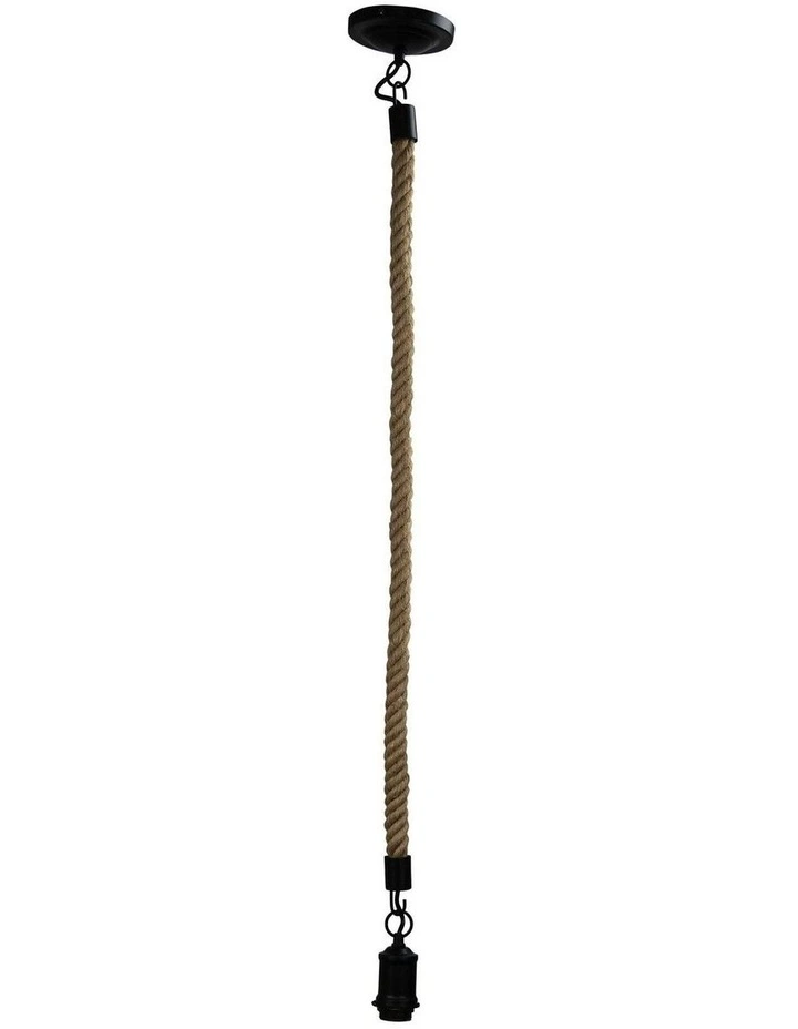 Rope Pendant Light 1.2m in Black image 1