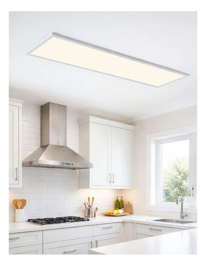 Maiken Led Cct Large Panel Ceiling Light in White image 4