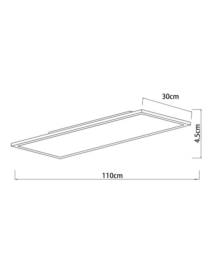Maiken Led Cct Large Panel Ceiling Light in White image 5