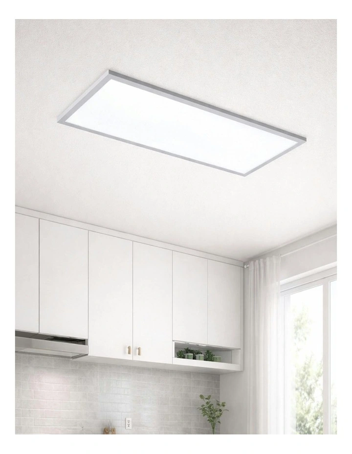 Maiken Led Cct Small Panel Ceiling Light in White image 6