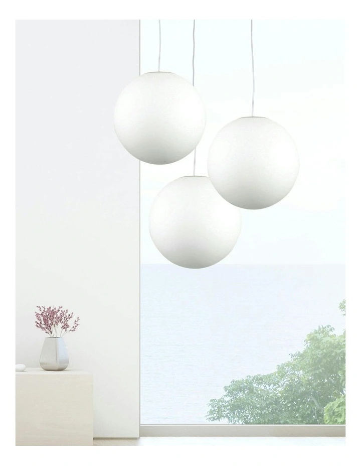 Phase Acrylic Sphere Pendant Light 30cm image 2