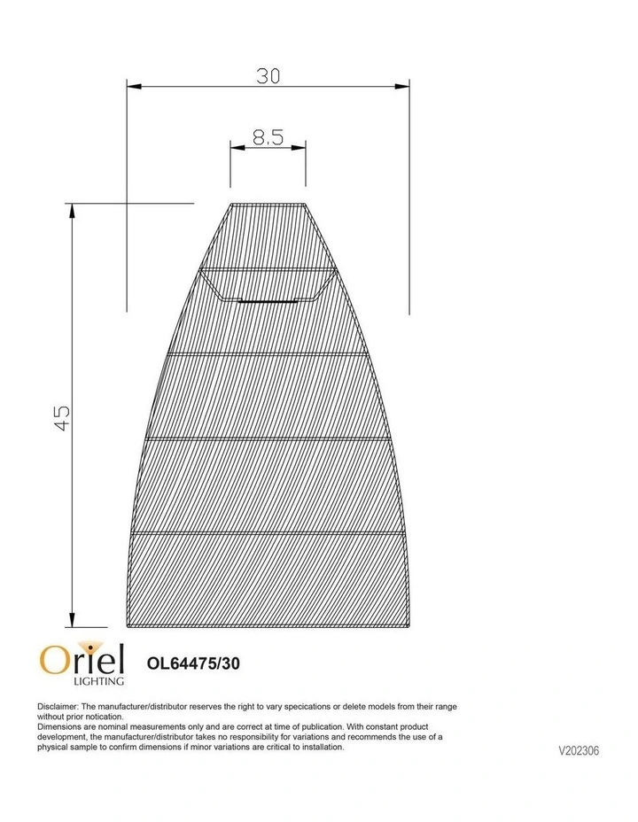 Oden Natural E27 Rattan Shade 30cm image 4