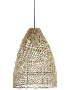 Oden Natural Rattan Shade E27 38cm