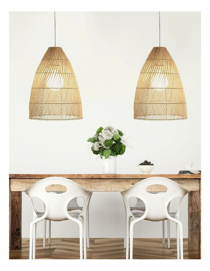 Oden Natural Rattan Shade E27 38cm image 2