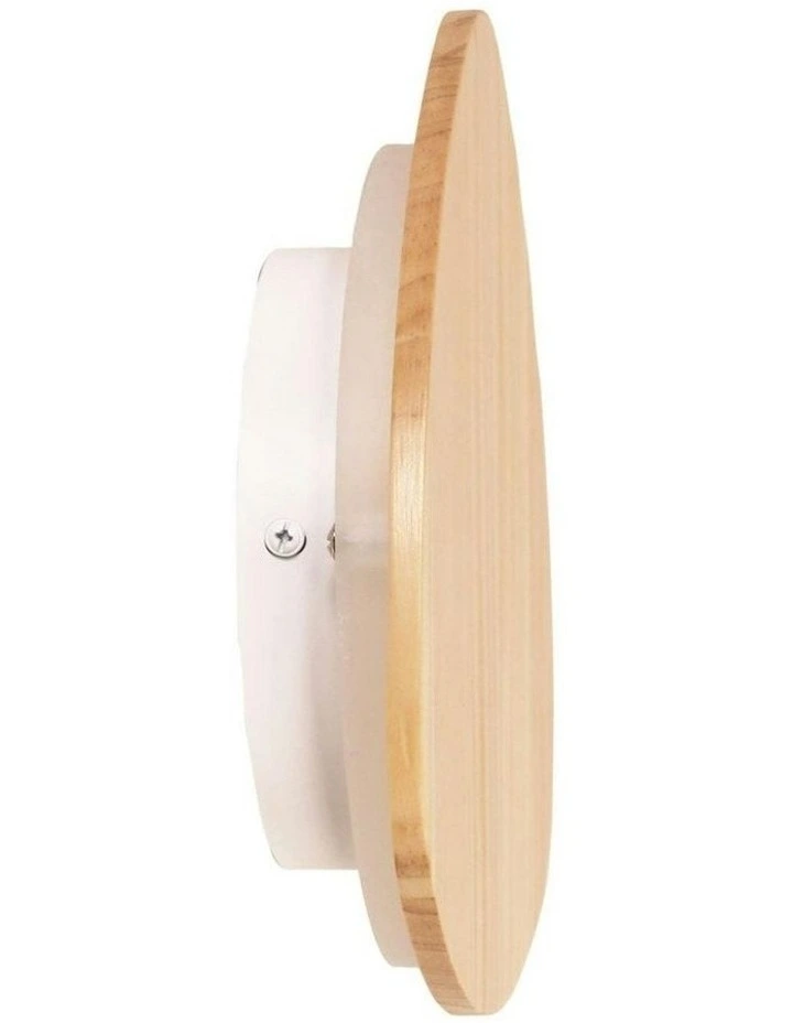 Reul Tri-Colour LED Wall Light Timber 20cm image 1