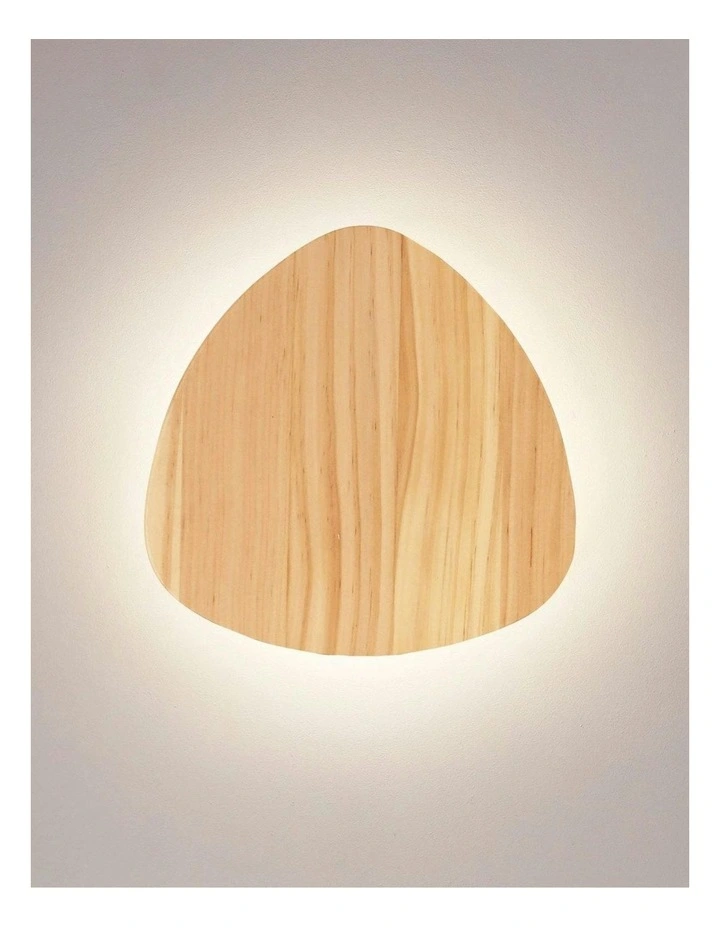 Reul Tri-Colour LED Wall Light Timber 20cm image 2