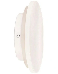 Dot Scalloped Plaster Tri-Colour LED Wall Light 20cm
