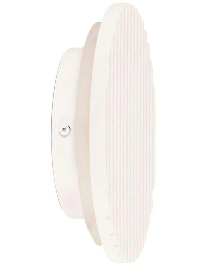 Dot Scalloped Plaster Tri-Colour LED Wall Light 20cm image 1