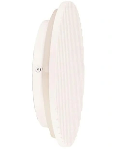 Dot Scalloped Plaster Tri-Colour LED Wall Light 25cm