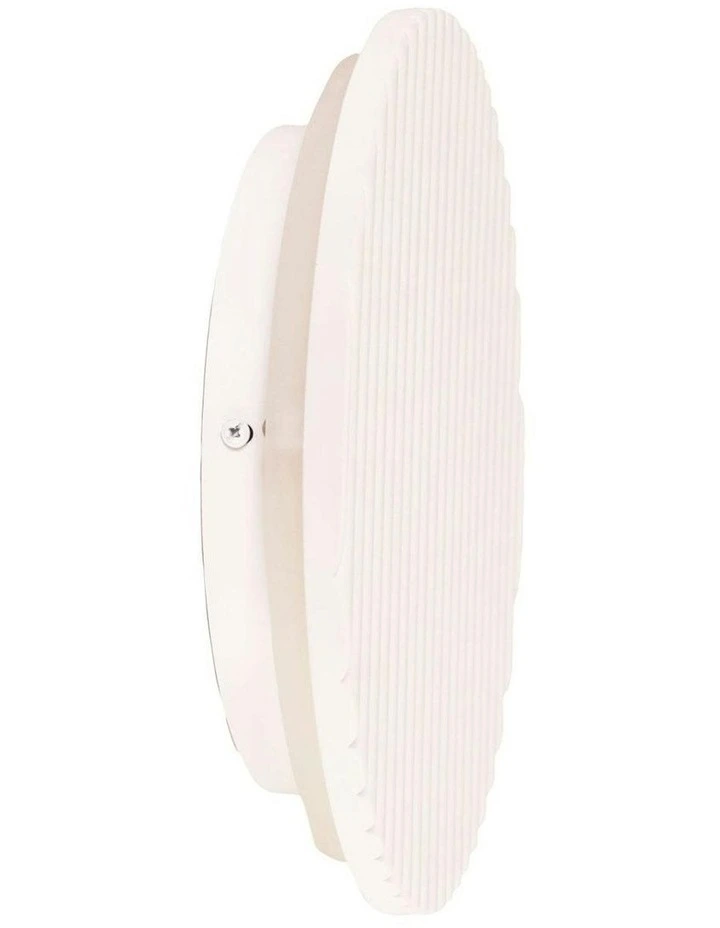 Dot Scalloped Plaster Tri-Colour LED Wall Light 25cm image 1