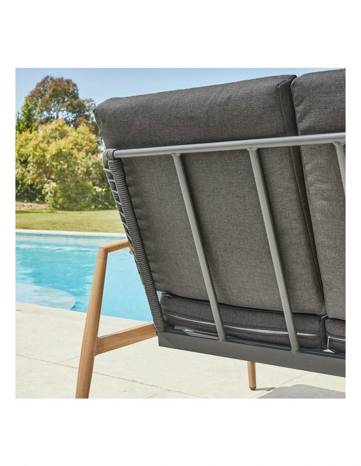 Cayo 3-piece Outdoor Corner Set in Charcoal and Natural image 5