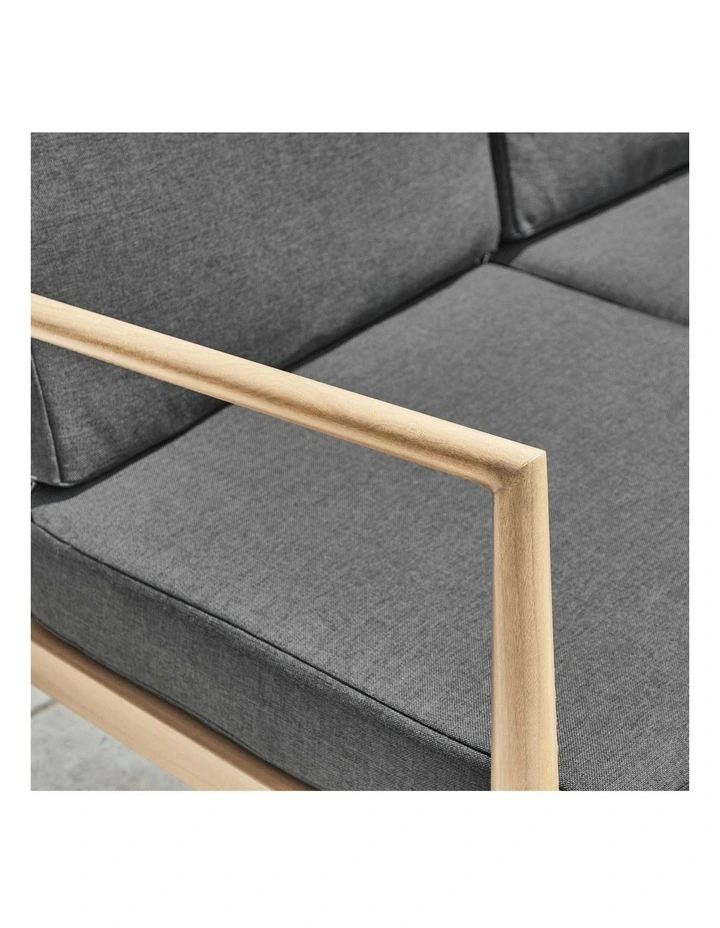 Cayo 3-piece Outdoor Corner Set in Charcoal and Natural image 7