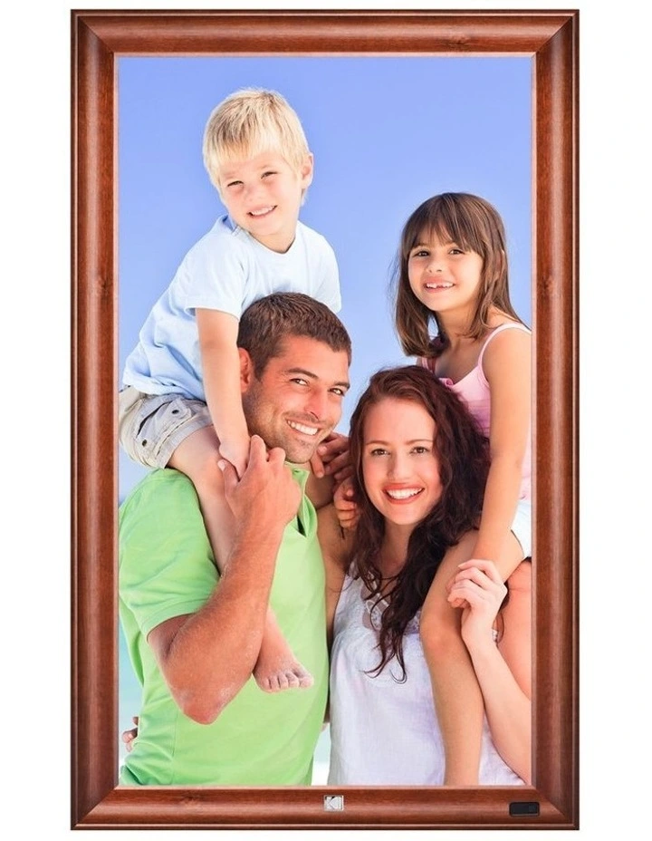 KODAK 32 WiFi Digital Wall Frame WF320V - 32GB, Wooden Brown, Remote Included image 1