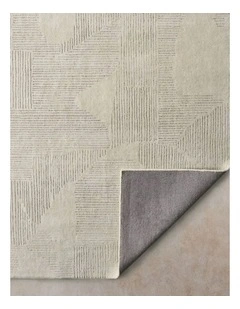 Estonia Ivory Beige Floor Rug - Large 250cm x 350cm