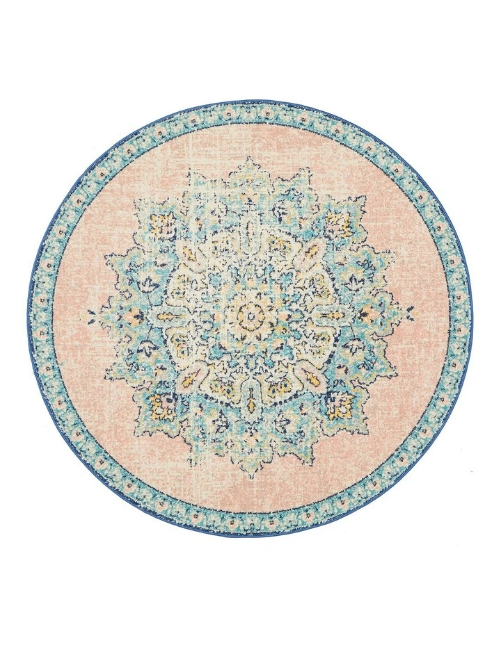 Avenue 706 Round Rug in Pink image 1