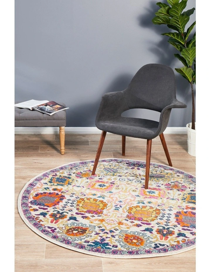 Babylon 206 Round Rug in Multi image 2