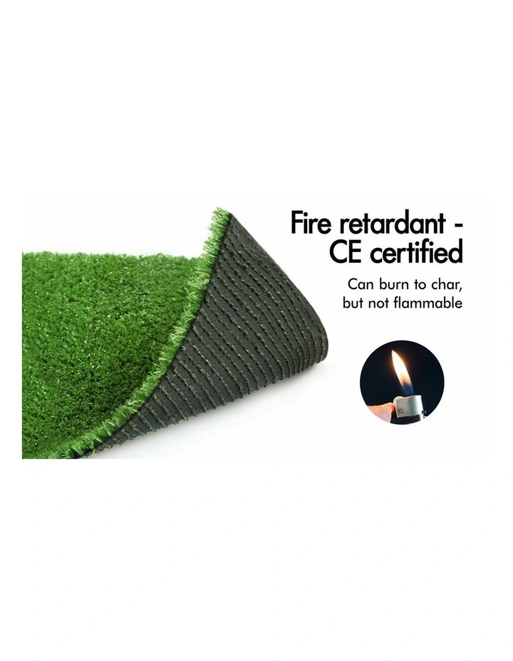 1mx10m Artificial Grass 18mm 40sqm Synthetic Turf Gloss Fake Lawn image 5