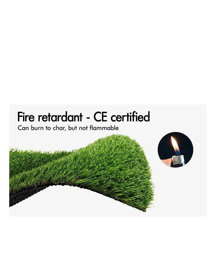 Artificial Grass 40mm 1x10m Synthetic Turf 10SQM Roll Fake Yarn Lawn image 4